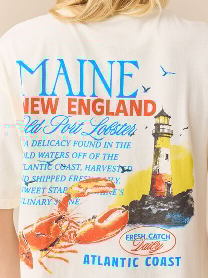 Fresh Catch Maine Oversized Tee - TULLABEE