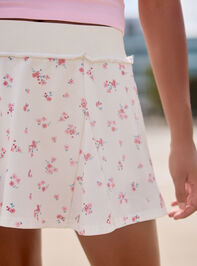 Day Out Floral Skort Detail 2 - TULLABEE