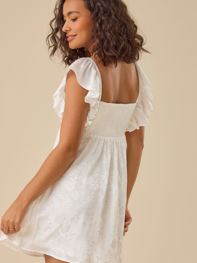 Ellise Satin Mini Dress Detail 4 - TULLABEE