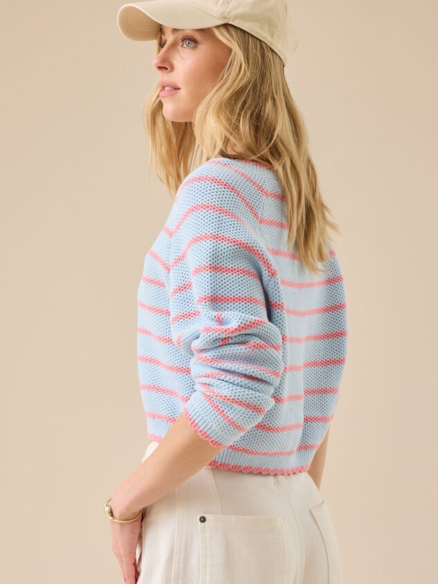 Mila Stripe Sweater Detail 2 - TULLABEE