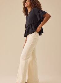 Lori Ruffle Sleeve Top Detail 3 - TULLABEE