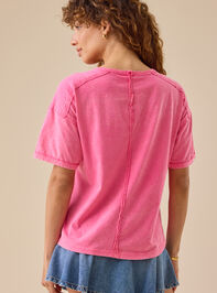 Cammie Pocket Tee Detail 3 - TULLABEE