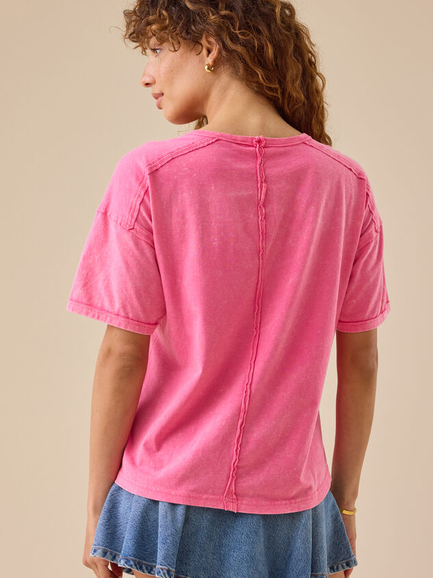 Cammie Pocket Tee Detail 3 - TULLABEE