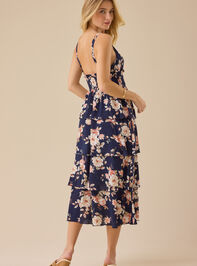 Londonly Floral Tiered Maxi Dress Detail 4 - TULLABEE