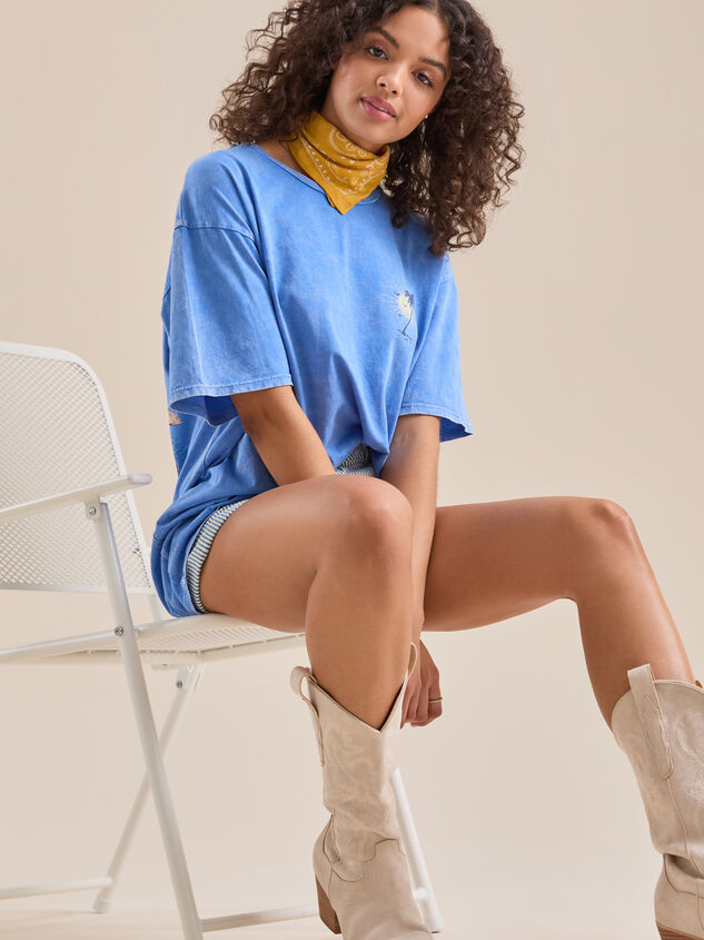 Cruel Summer Oversized Tee Detail 3 - TULLABEE