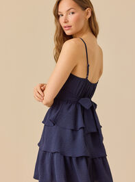Sara Tiered Mini Dress Detail 2 - TULLABEE