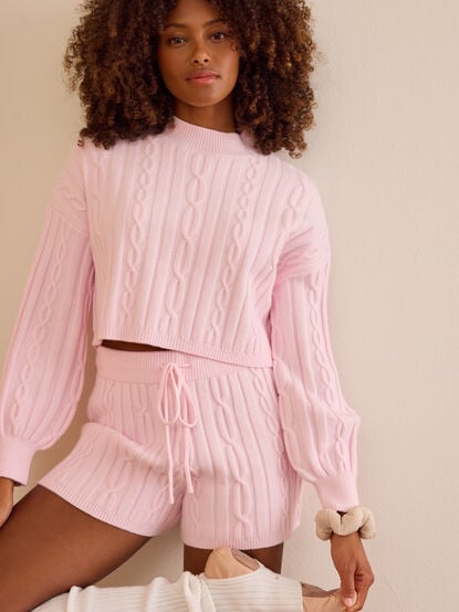 Cloudflow Cable Knit Sweater - TULLABEE