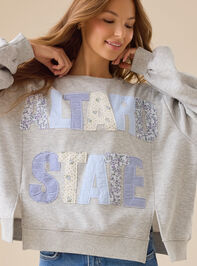 Altar'd State Patch Sweatshirt Detail 2 - TULLABEE