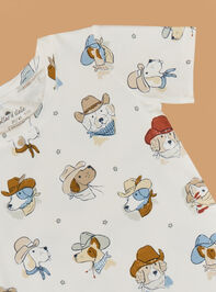 Cow-dog Top and Pants Set Detail 3 - TULLABEE