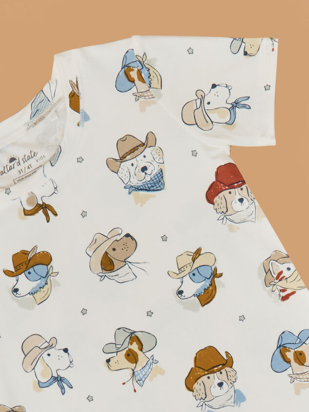 Cow-dog Top and Pants Set Detail 3 - TULLABEE