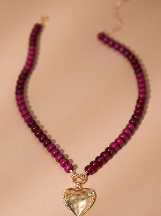 Organic Heart Beaded Necklace - TULLABEE