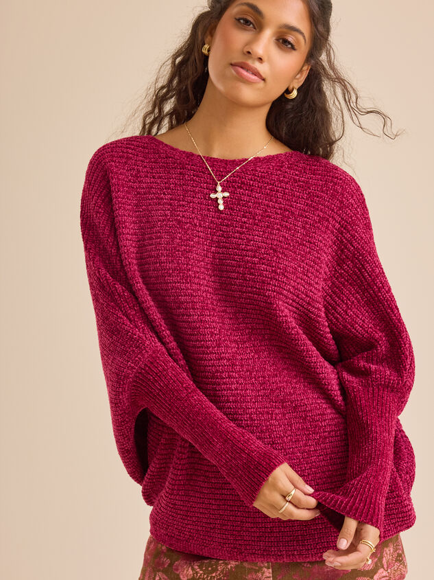 Amryn Chenille Dolman Sweater - TULLABEE