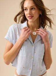 Cassandra Button-Up Top - TULLABEE