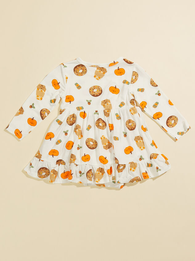Pumpkin Spice Latte Dress Detail 3 - TULLABEE