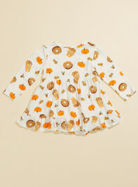 Pumpkin Spice Latte Dress Detail 3 - TULLABEE