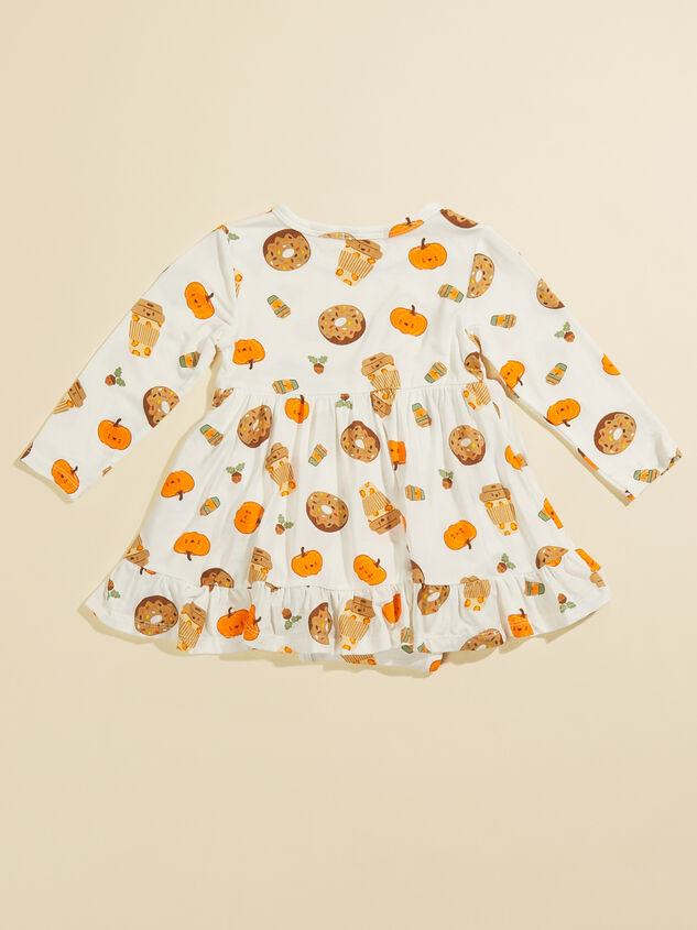 Pumpkin Spice Latte Dress Detail 3 - TULLABEE