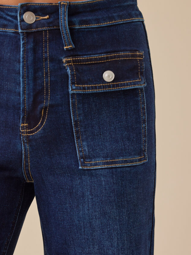 Tullalah Wide Leg Crop Jeans Detail 4 - TULLABEE