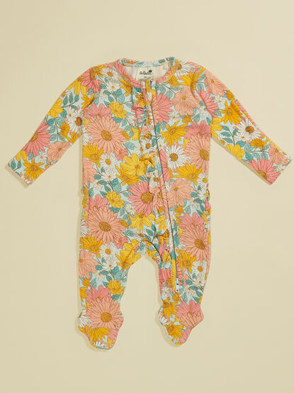 Kinsley Floral Footie - TULLABEE