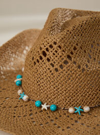Woven Straw Rope Cowboy Hat Detail 2 - TULLABEE