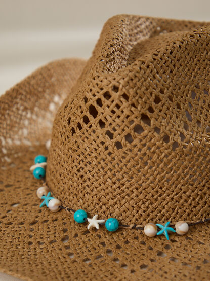 Woven Straw Rope Cowboy Hat - TULLABEE