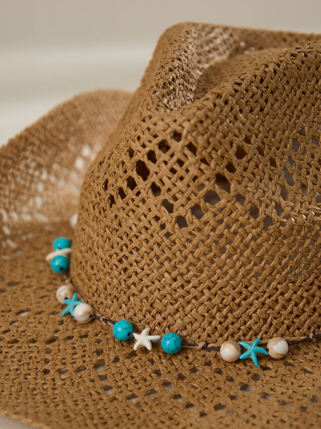 Woven Straw Rope Cowboy Hat Detail 2 - TULLABEE