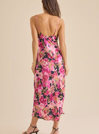 Virginia Satin Midi Dress Detail 5 - TULLABEE