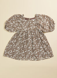 Carmine Floral Dress Detail 2 - TULLABEE
