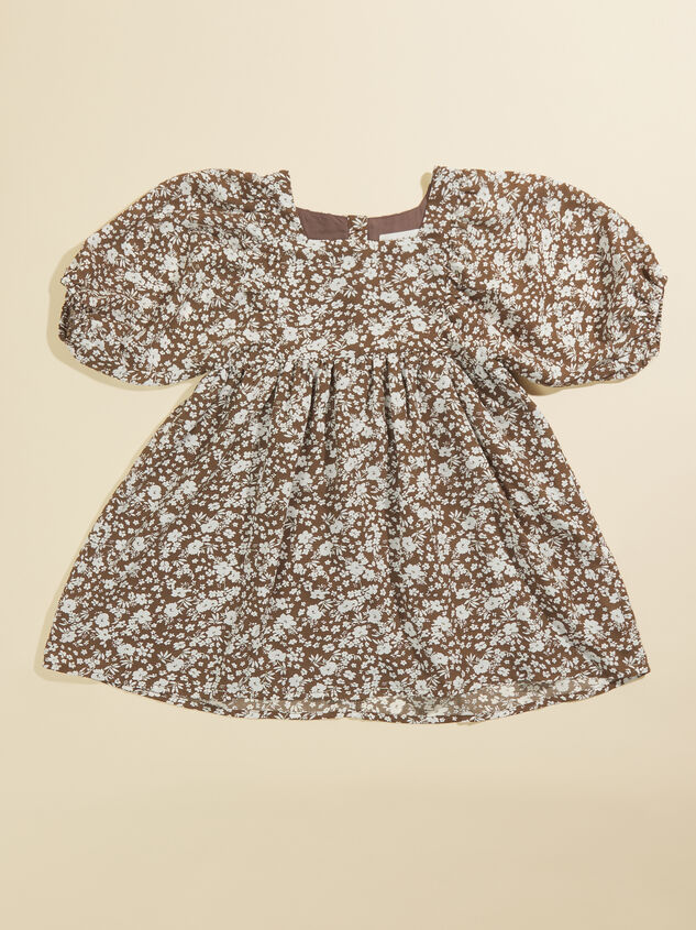 Carmine Floral Dress Detail 2 - TULLABEE