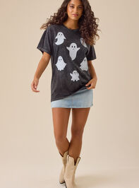 Ghosties Graphic Tee Detail 2 - TULLABEE