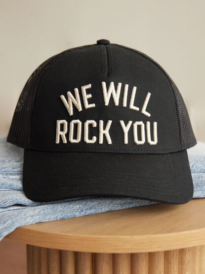 We Will Rock You Trucker Hat - TULLABEE