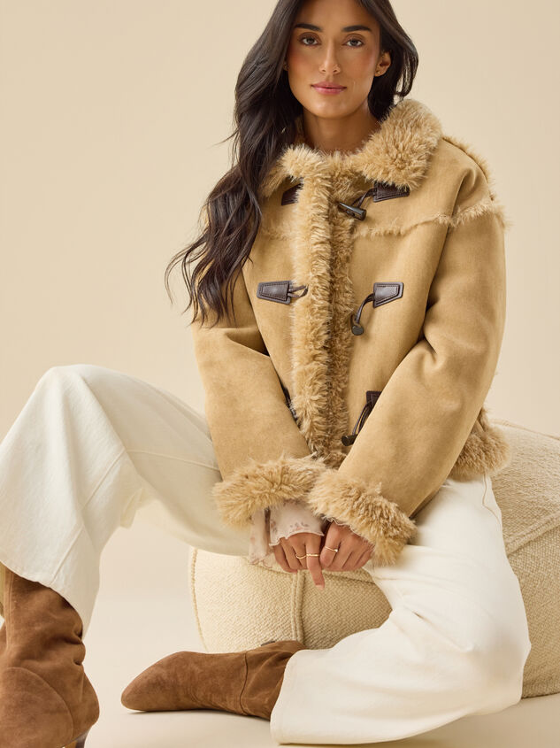 Elsa Faux Suede Jacket Detail 5 - TULLABEE