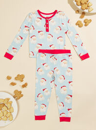 Jolly Santa Toddler Lounge Set by MudPie Detail 2 - TULLABEE