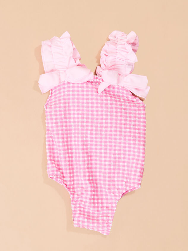Pink Check Swimsuit by Mud Pie - TULLABEE