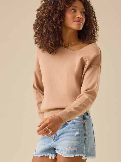 Camilla Asymmetrical Sweater - TULLABEE