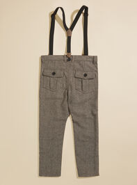 Carter Tweed Baby Pants + Suspenders by Me + Henry Detail 2 - TULLABEE