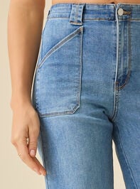 Annabelle Wide Leg Jean Detail 2 - TULLABEE