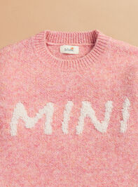 Mini Graphic Toddler Sweater Detail 2 - TULLABEE