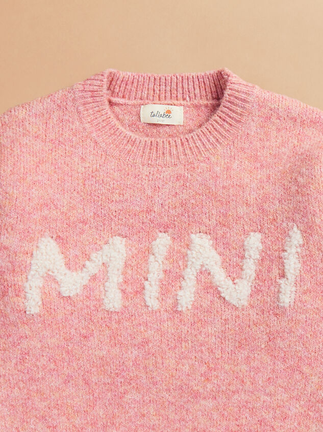 Mini Graphic Toddler Sweater Detail 2 - TULLABEE