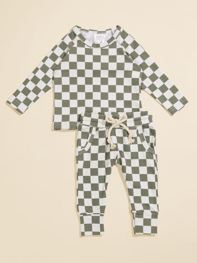 Parker Checkered Top and Joggers Set - TULLABEE