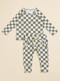 Parker Checkered Top and Joggers Set - TULLABEE