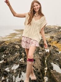 Zara Smocked Floral Mini Skirt - TULLABEE