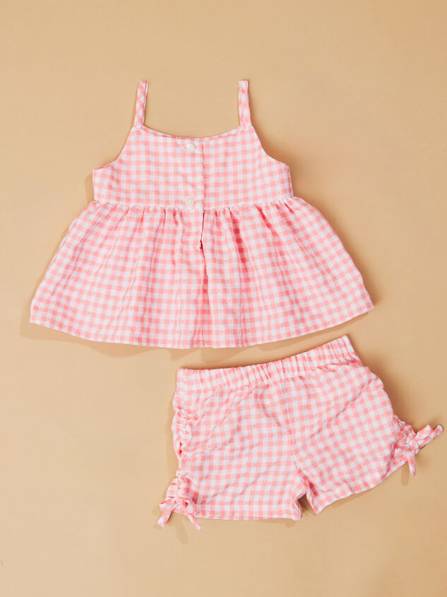 Gracie Gingham Shirt Set Detail 3 - TULLABEE