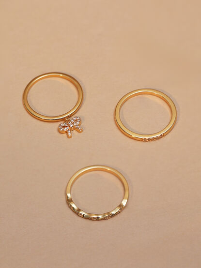 Ribbon Glow Ring Set - TULLABEE