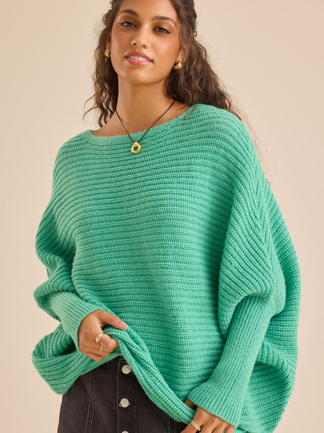 Arlet Ribbed Dolman Sweater - TULLABEE