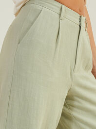 Tessa Linen Trouser Pants Detail 6 - TULLABEE