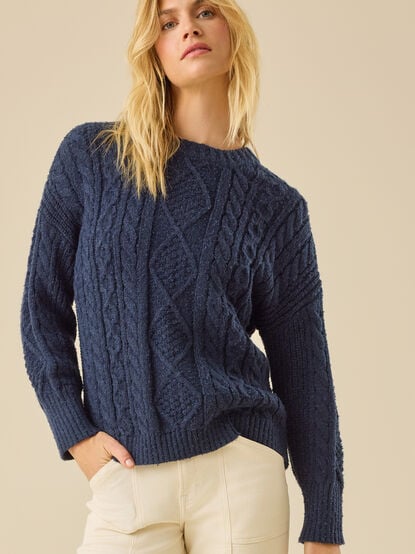 Kassidy Oversized Crew Neck - TULLABEE
