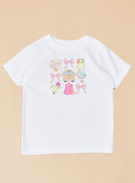 Kindergarten Doodle Bow Tee - TULLABEE
