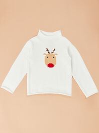 Reindeer Rollneck Sweater by Mudpie - TULLABEE