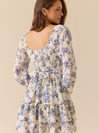 Jenni Floral Mini Dress Detail 5 - TULLABEE