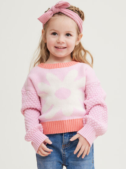 Lexi Flower Knit Sweater - TULLABEE